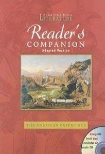 Prentice Hall Literature Reader's Companion: The American Experience: Adapted Version - Click to Buy