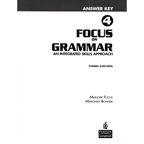 Focus on Grammar 4 Answer Key - Click to Buy