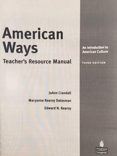 American Ways An Introduction to American Culture Teacher's Manual - Click to Buy