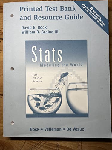 Title: STATS Modeling the World AP Teachers Resource Gui - Click to Buy