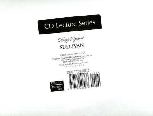 Sullivan College Algebra (CD Lecture) - Click to Buy