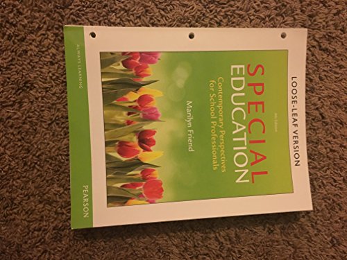 Special Education: Contemporary Perspectives for School Professionals, Loose-Leaf Version - Click to Buy