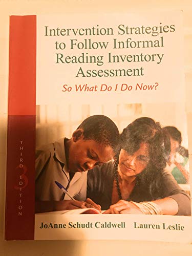 Intervention Strategies to Follow Informal Reading Inventory Assessment: So What Do I Do Now? - Click to Buy