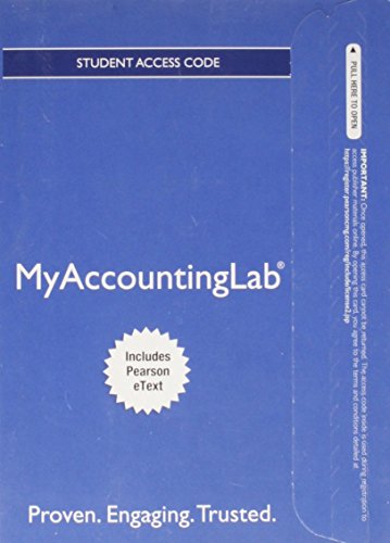 NEW MyLab Accounting with Pearson eText -- Access Card -- for Financial & Managerial Accounting, Ch 1-15 (Financial Chapters) - Click to Buy