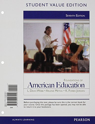 Foundations of American Education, Student Value Edition (7th Edition) - Click to Buy