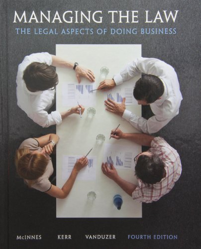 Managing the Law: The Legal Aspects of Doing Business Plus MyBusLawLab with Pearson eText -- Access Card Package (4th Edition) - Click to Buy