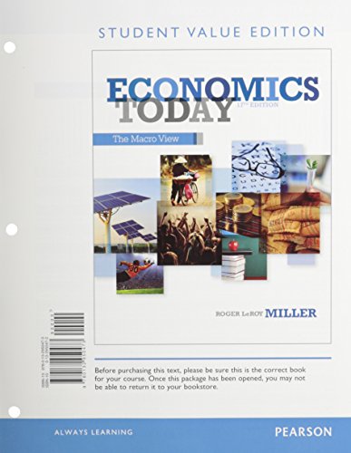 Economics Today: The Macro view, Student Value Edition Plus NEW MyLab Economics with Pearson eText -- Access Card Package (17th Edition) - Click to Buy