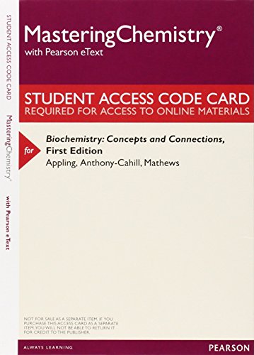 Biochemistry: Concepts and Connections, Books a la Carte Plus Mastering Chemistry with eText -- Access Card Package - Click to Buy