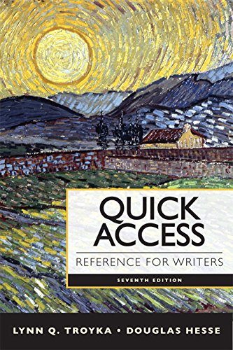 Quick Access Reference for Writers + Pearson Etext With Mywritinglab Passcode - Click to Buy