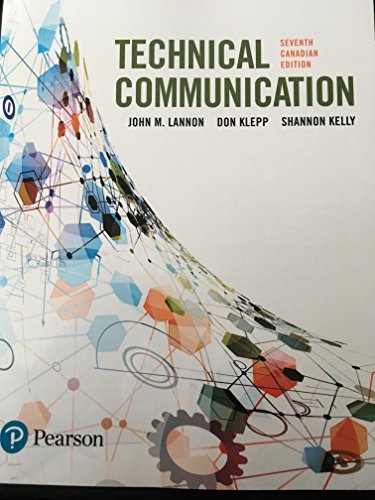 Technical Communications, Seventh Canadian Edition (7th Edition) - Click to Buy