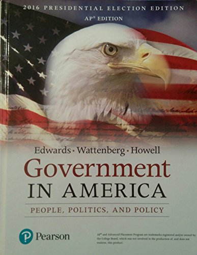 Government in America People, Politics, and Policy - Click to Buy