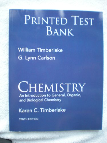 Printed Test Bank; Chemistsry An Introduction to General, Organic, and Biological Chemistry - Click to Buy