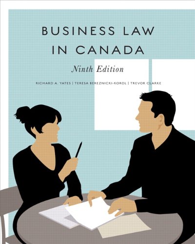 Business Law in Canada 9th - Click to Buy