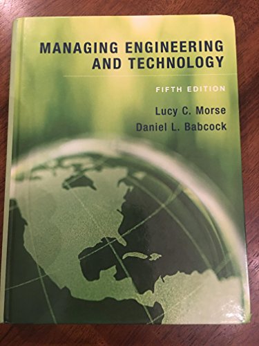 Managing Engineering and Technology (5th Edition)