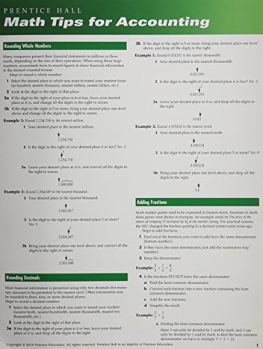 Math Tips for Accounting - Click to Buy