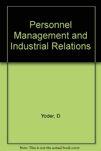 Personnel management and industrial relations, - Click to Buy