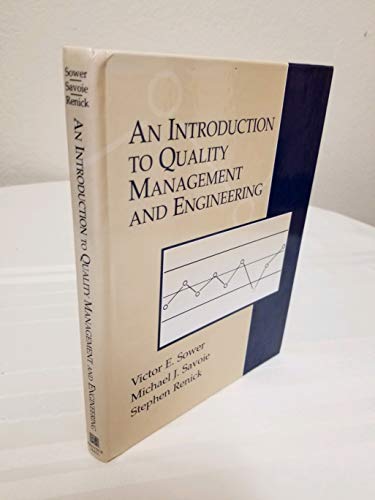 An Introduction to Quality Management and Engineering: Based on the American Society for Quality's Certified Quality Engineer Body of Knowledge - Click to Buy