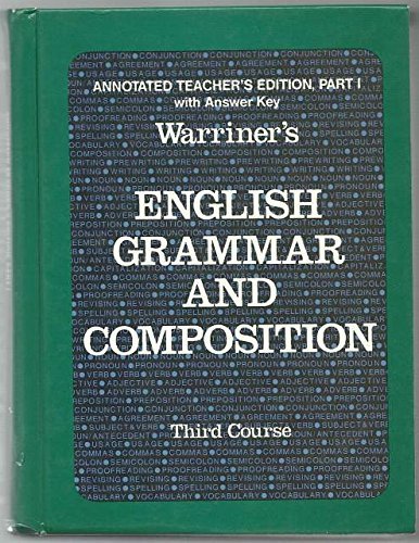 Warriner's English Grammar And Composition - Liberty Edition - Third Course