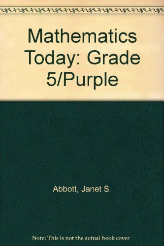Mathematics Today: Grade 5/Purple - Click to Buy