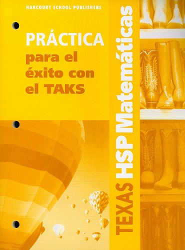 Math, Grade 2 Practice/Taks Success: Harcourt School Publishers Math Texas - Click to Buy