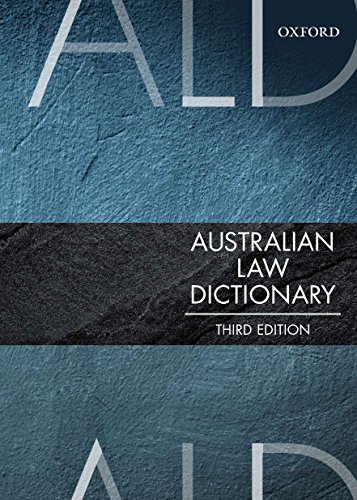 Australian Law Dictionary - Click to Buy