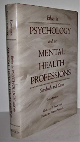 Ethics in Psychology And The Mental Health Professions: Standards And Cases - Click to Buy