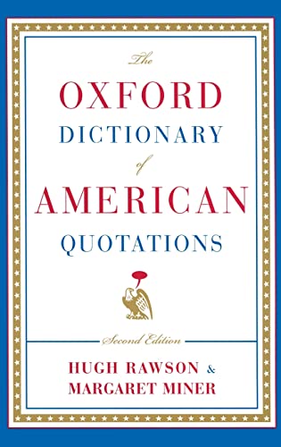 The Oxford Dictionary of American Quotations - Click to Buy