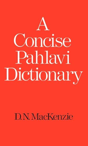A Concise Pahlavi Dictionary - Click to Buy
