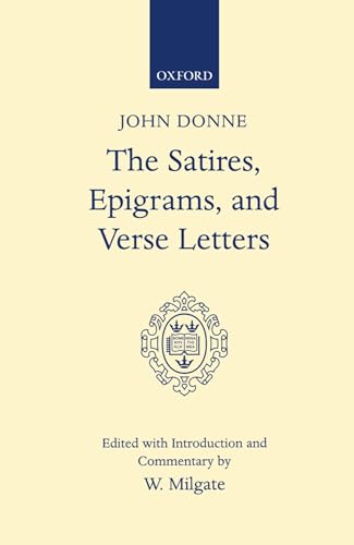 Satires, Epigrams, and Verse Letters (Oxford English Texts) - Click to Buy