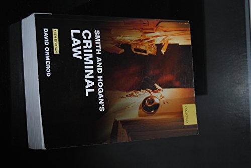 Smith and Hogan's Criminal Law - Click to Buy