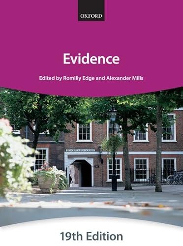 Evidence (Bar Manuals) - Click to Buy