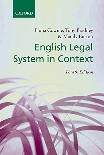 English Legal System in Context - Click to Buy