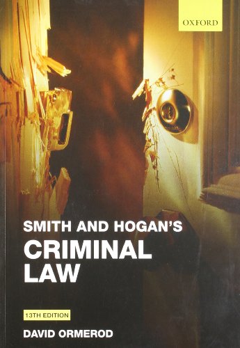 Smith and Hogan's Criminal Law - Click to Buy