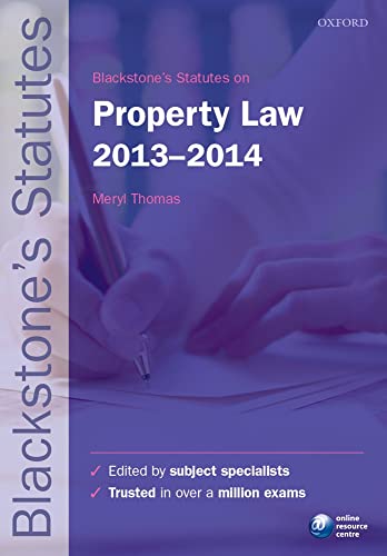 Blackstone's Statutes on Property Law 2013-2014 - Click to Buy