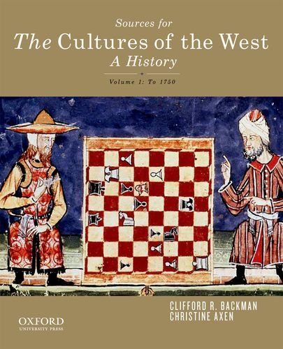 Sources for the Cultures of the West: To 1750 - Click to Buy