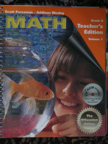 Scott Foresman - Addison Wesley: Math (Grade 4) Teacher's Edition (Volume 1) - Click to Buy