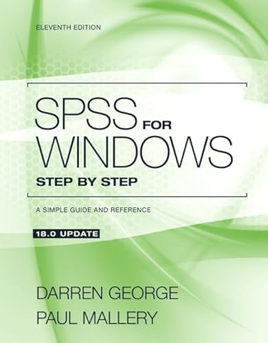 SPSS for Windows Step by Step: A Simple Guide and Reference 18.0 Update - Click to Buy