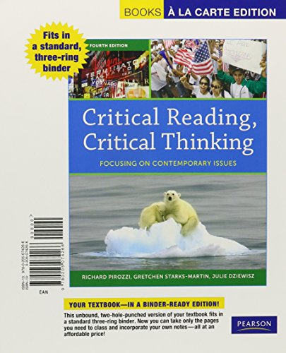 Critical Reading, Critical Thinking: Foocusing on Contemporary Issues - Click to Buy