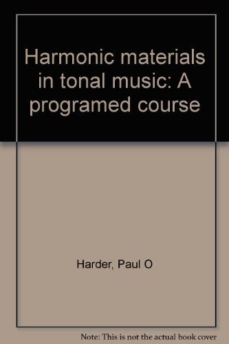 Harmonic materials in tonal music: A programed course