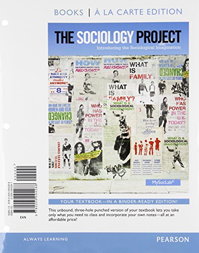 The Sociology Project: Introducing the Sociological Imagination, Books a la Carte Edition - Click to Buy