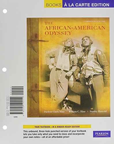 African-American Odyssey, The, Combined Volume, Books a la Carte Plus NEW MyHistoryLab Pegasus -- Access Card Package (5th Edition) - Click to Buy