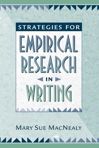 Strategies for Empirical Research in Writing - Click to Buy