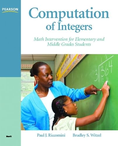 Computation of Integers: Math Intervention for Elementary and Middle Grades Students - Click to Buy