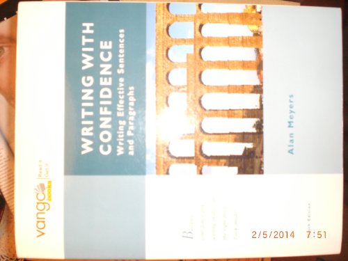 Writing with Confidence: Writing Effective Sentences and Paragraphs, VangoBooks