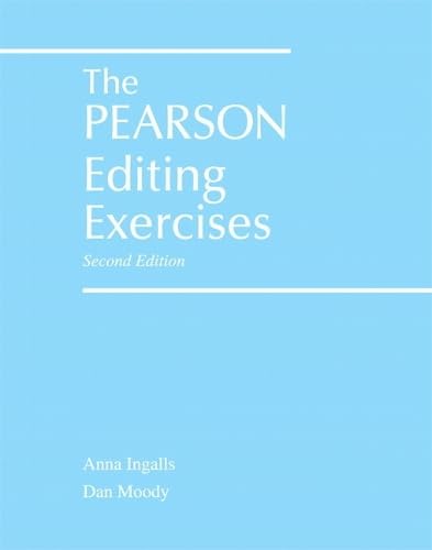 The Pearson Editing Exercises (2nd Edition) - Click to Buy