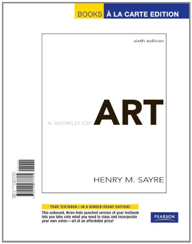 World of Art, A, Books a la Carte Edition (6th Edition) - Click to Buy