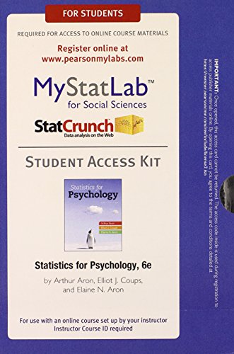 NEW MyLab Statistics with Pearson eText Access Code for Statistics for Psychology - Click to Buy