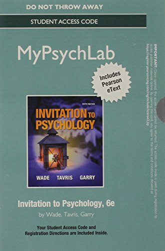 NEW MyLab Psychology with Pearson eText - Click to Buy