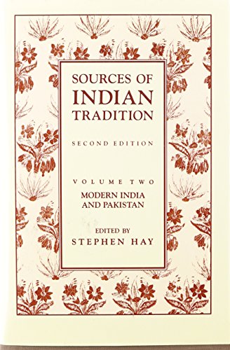 Sources of Indian Tradition: Modern India and Pakistan - Click to Buy
