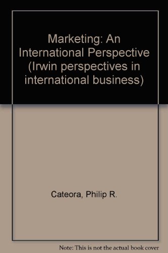 Marketing: An International Perspective - Click to Buy